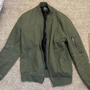 Olive green asos bomber jacket